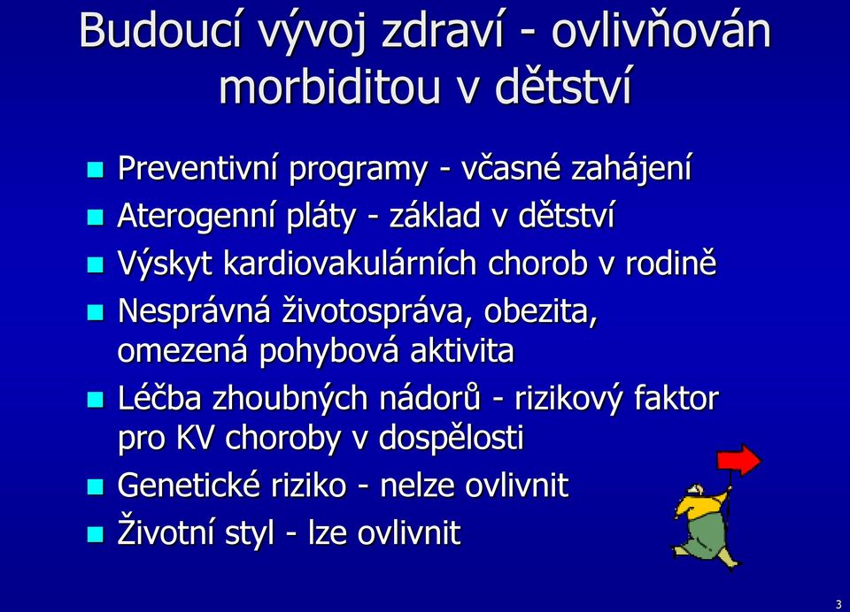 Nesprávná životospráva, obezita, omezená pohybová aktivita Léčba zhoubných nádorů -