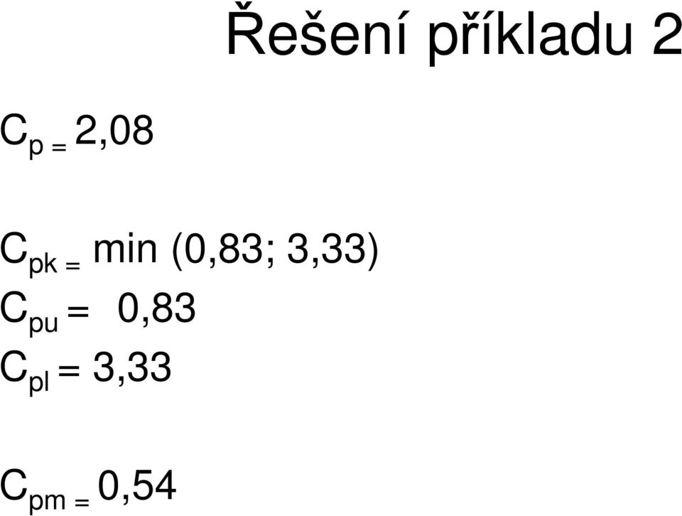 (0,83; 3,33) C pu =