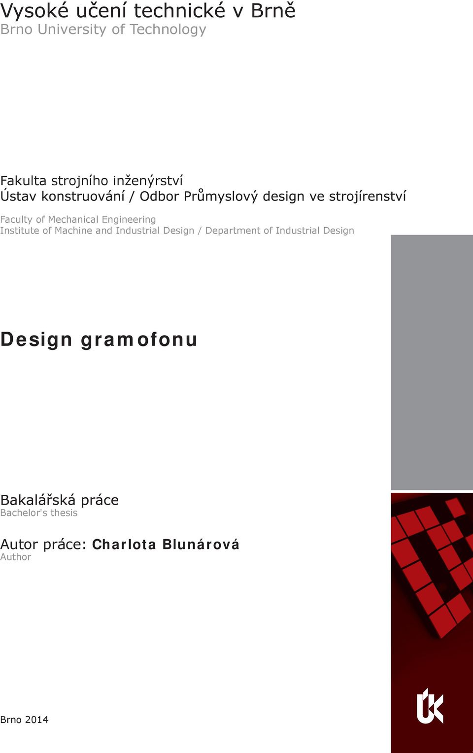 Industrial Design / Department of Industrial Design Design