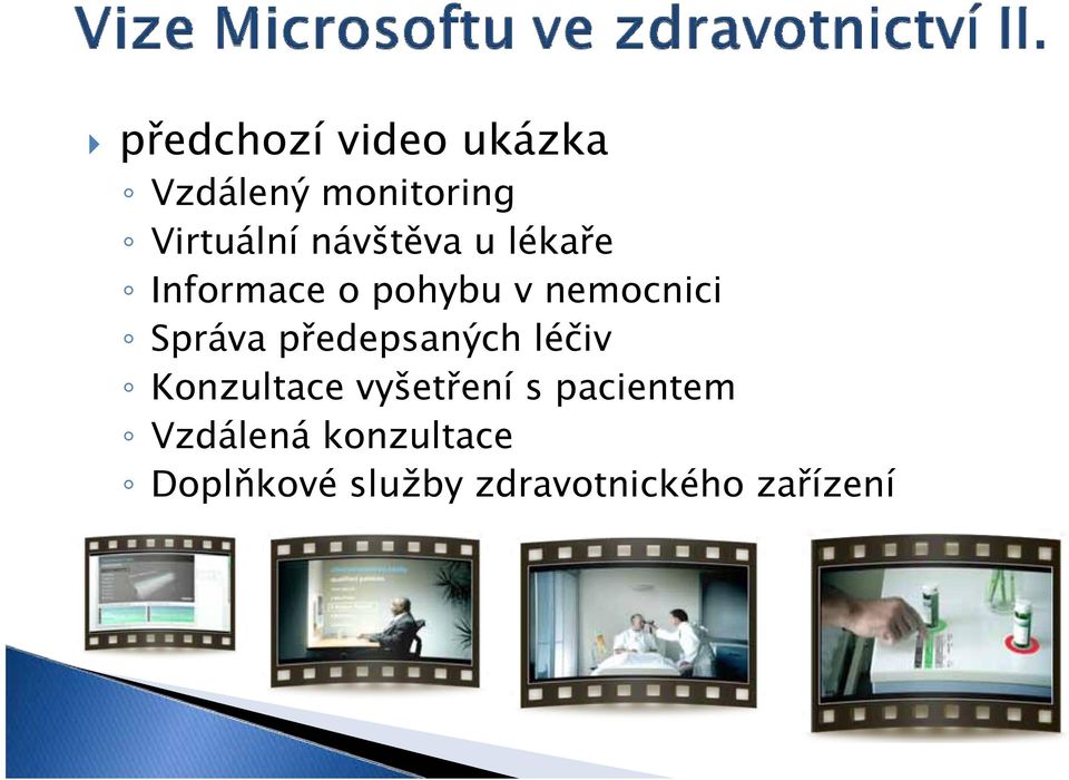 předepsaných léčiv Konzultace vyšetření s pacientem