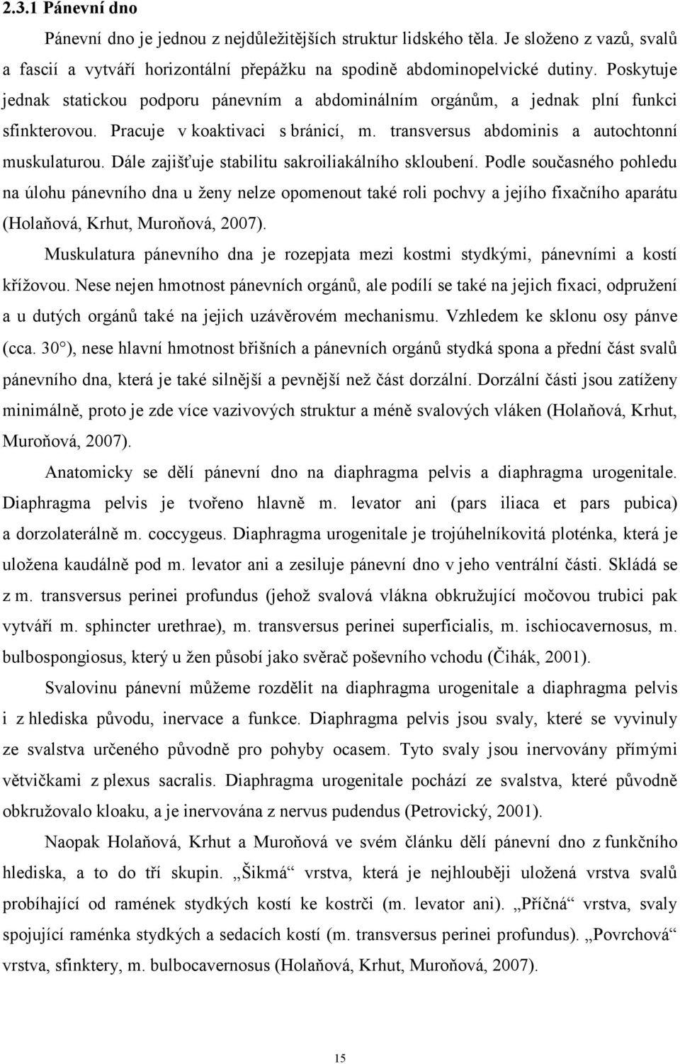 Dále zajišťuje stabilitu sakroiliakálního skloubení.