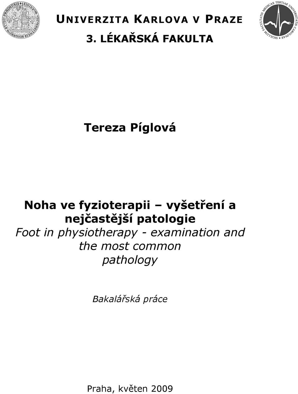 vyšetření a nejčastější patologie Foot in