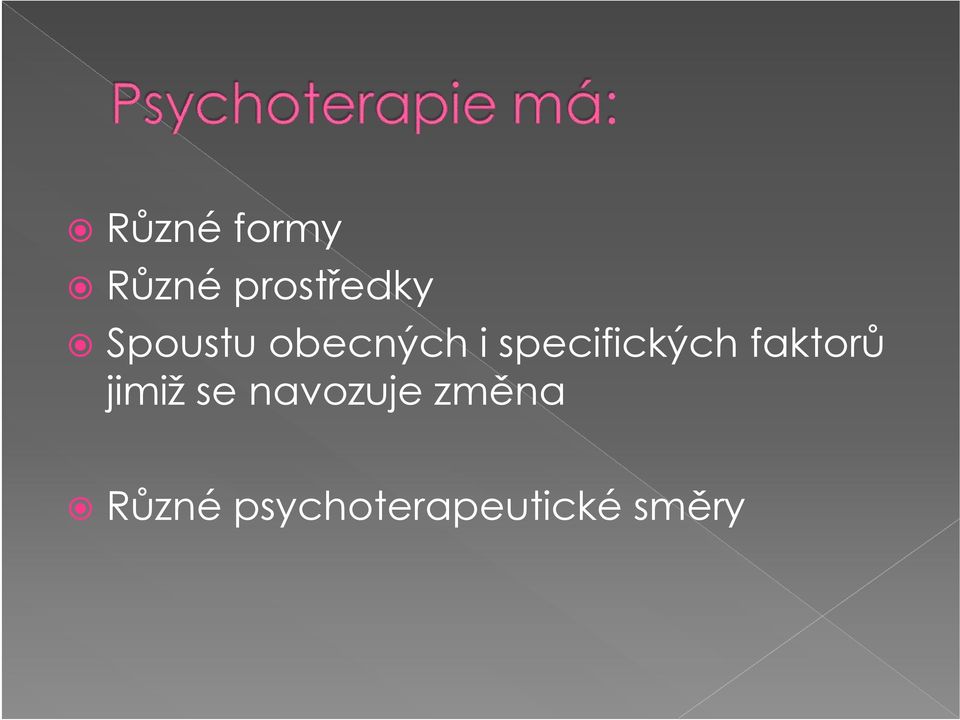 specifických faktorů jimiž se