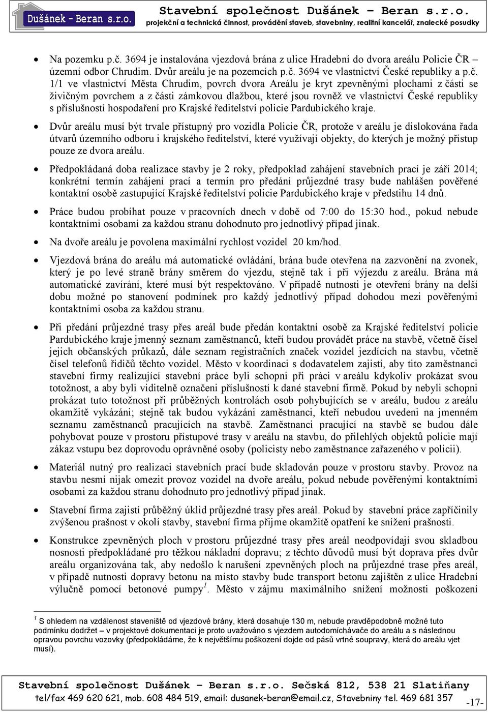 3694 ve vlastnictví České republiky a p.č.