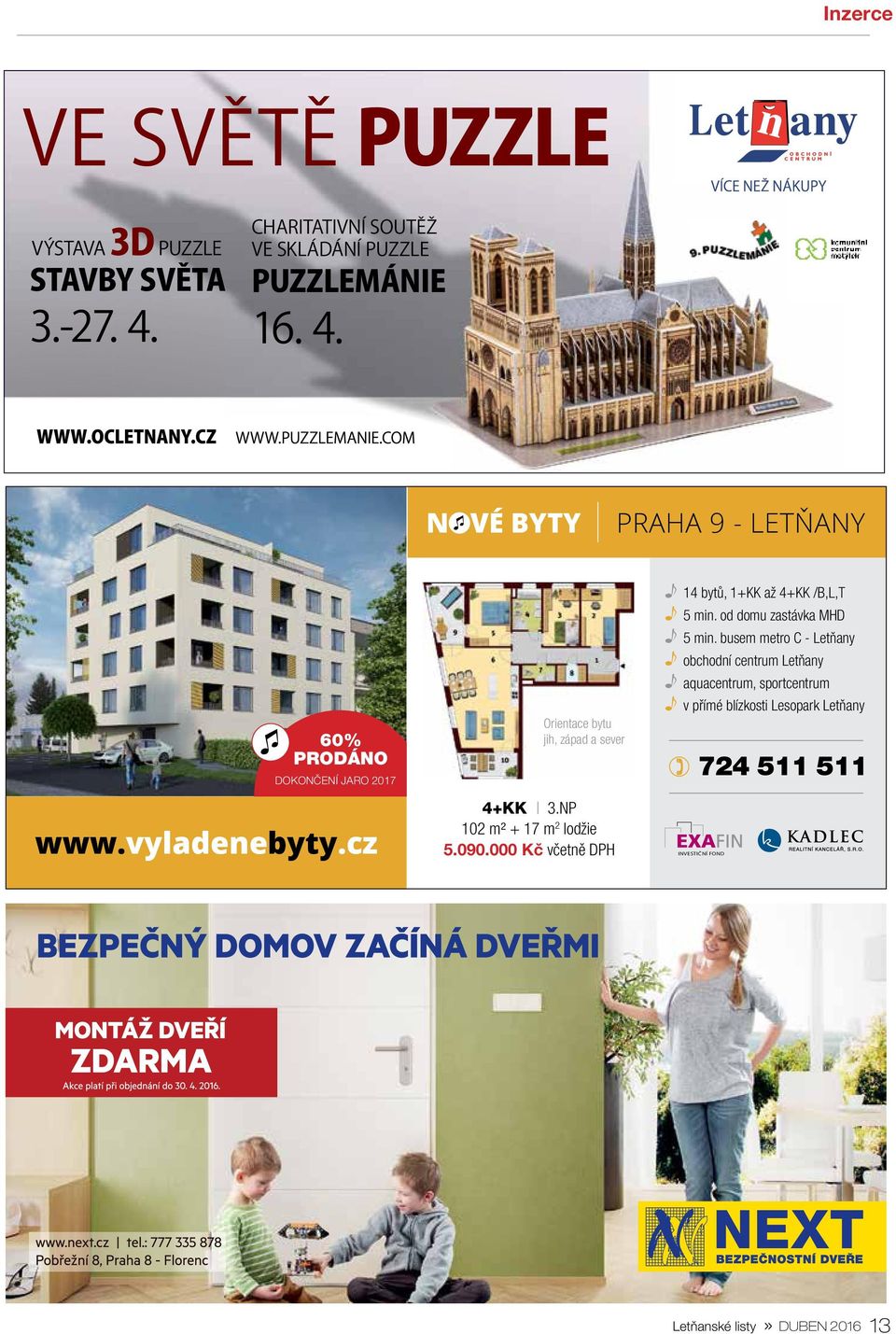 od domu zastávka MHD 5 min.