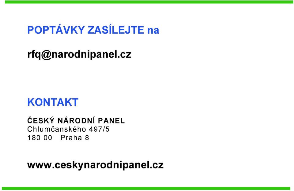 cz KONTAKT ČESKÝ NÁRODNÍ PANEL