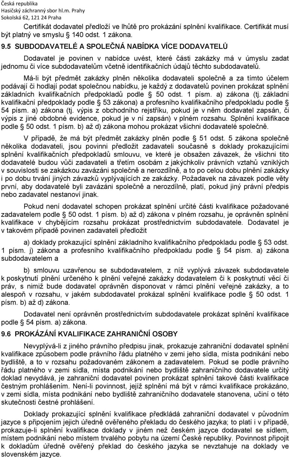 subdodavatelů.