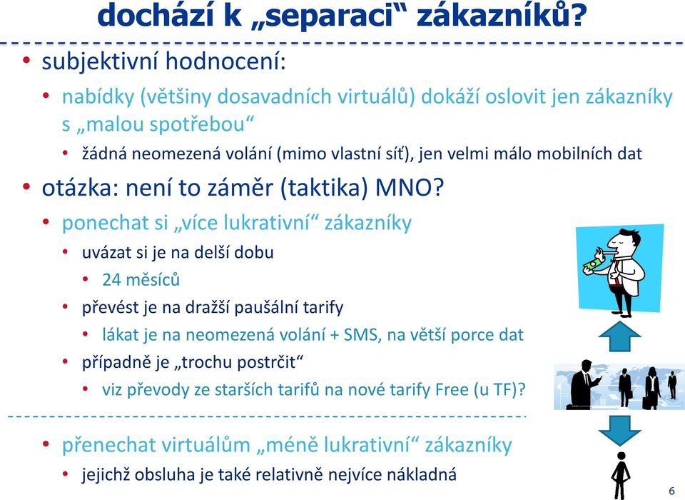 síť), jen velmi málo mobilních dat otázka: není to záměr (taktika) MNO?