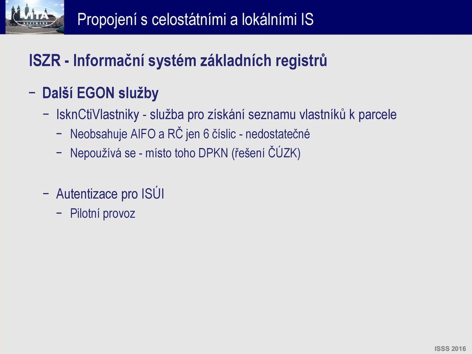 parcele Neobsahuje AIFO a RČ jen 6 číslic - nedostatečné