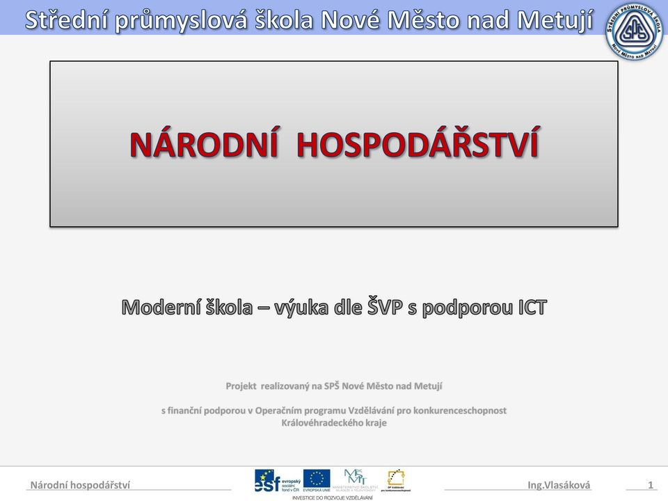 programu Vzdělávání pro konkurenceschopnost