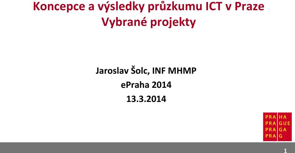 Vybrané projekty Jaroslav