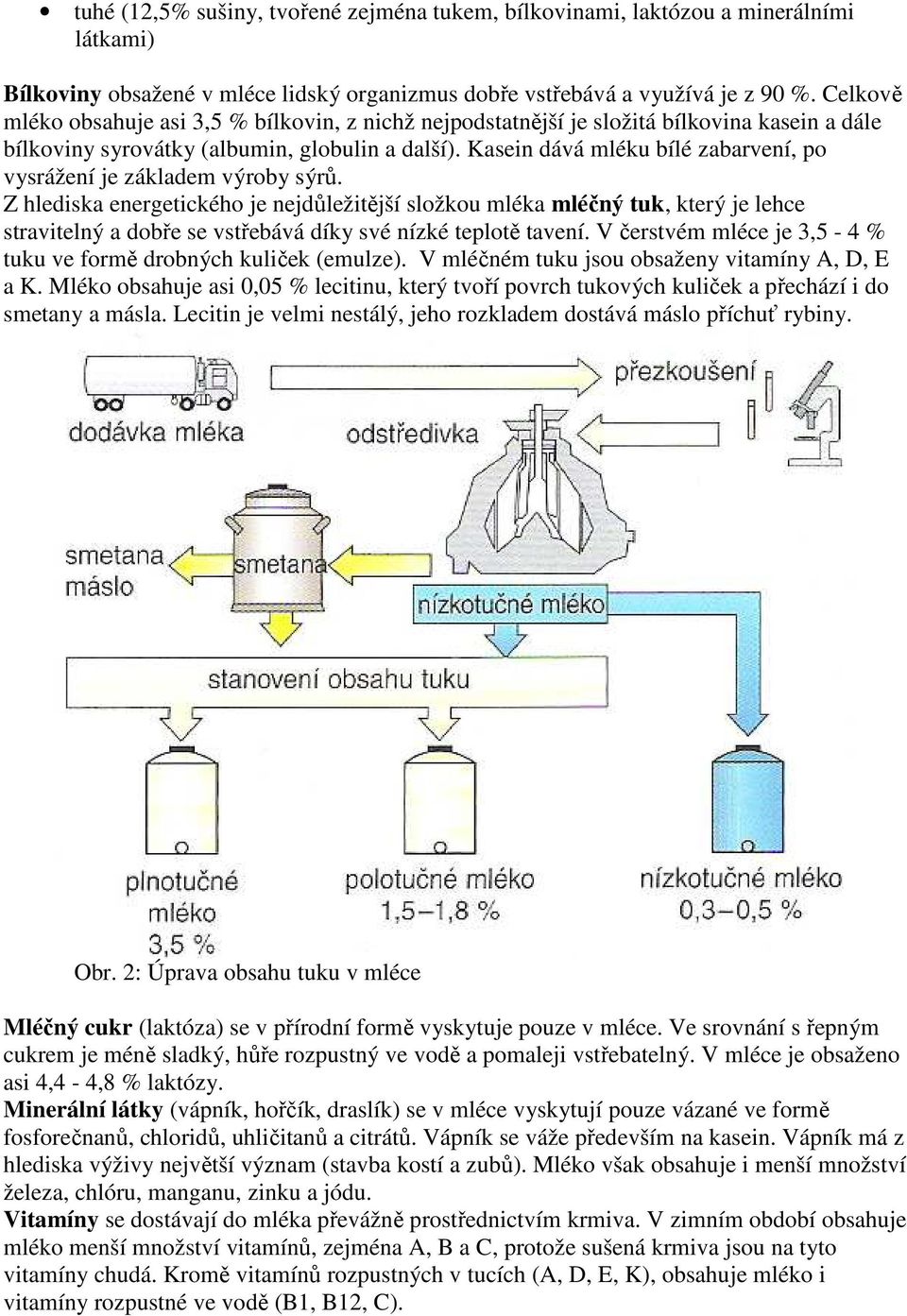 Kasein dává mléku bílé zabarvení, po vysrážení je základem výroby sýrů.