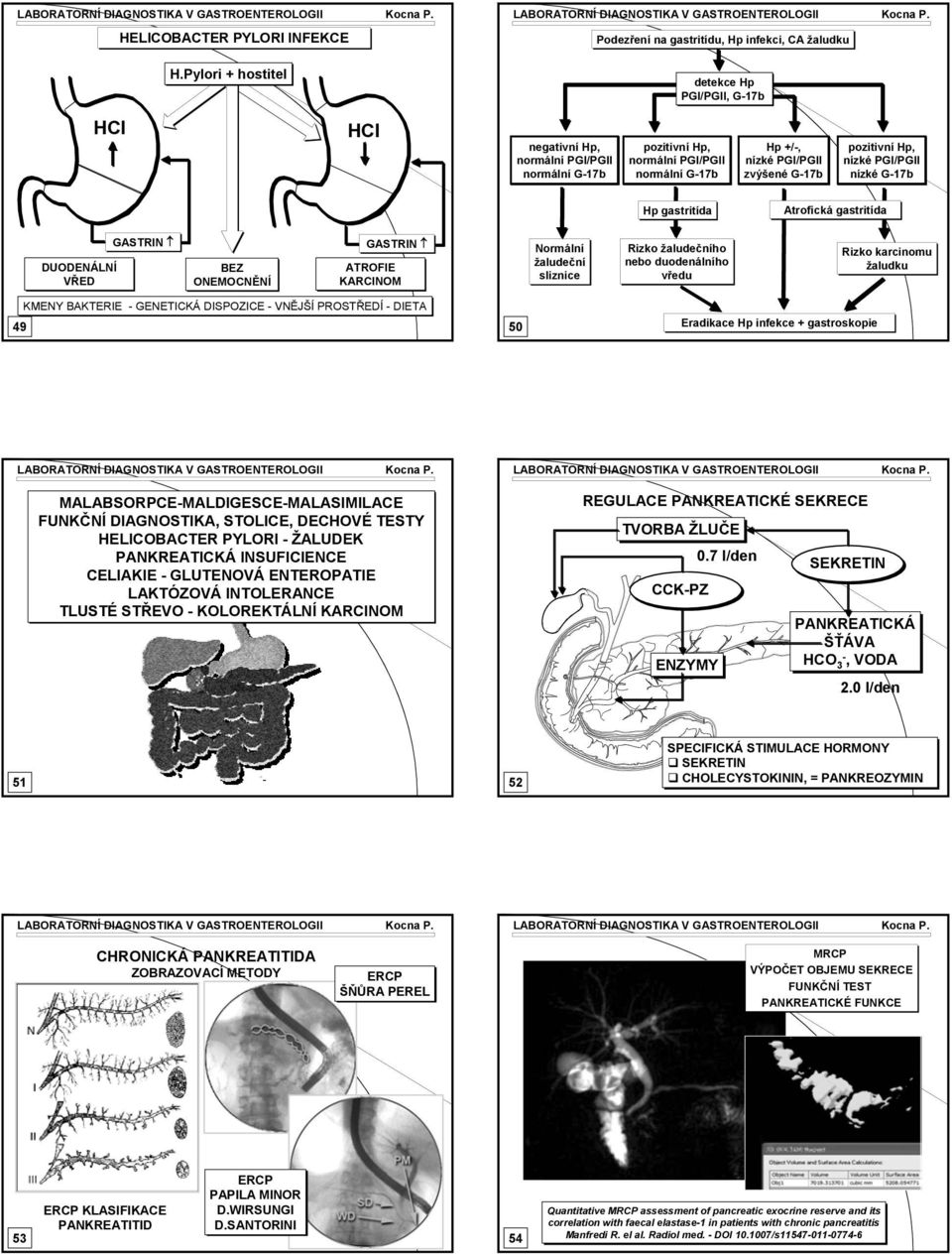 nízké PGI/PGII zvýšené G-17b pozitivní p, nízké PGI/PGII nízké G-17b p gastritída Atrofická gastritída DUODENÁLNÍ VŘED GASTRIN BEZ ONEMOCNĚNÍ GASTRIN ATROFIE KARCINOM Normální žaludeční sliznice