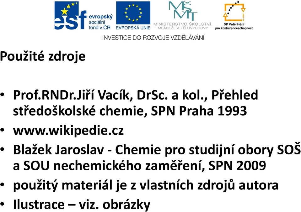 cz Blažek Jaroslav - Chemie pro studijní obory SOŠ a SOU