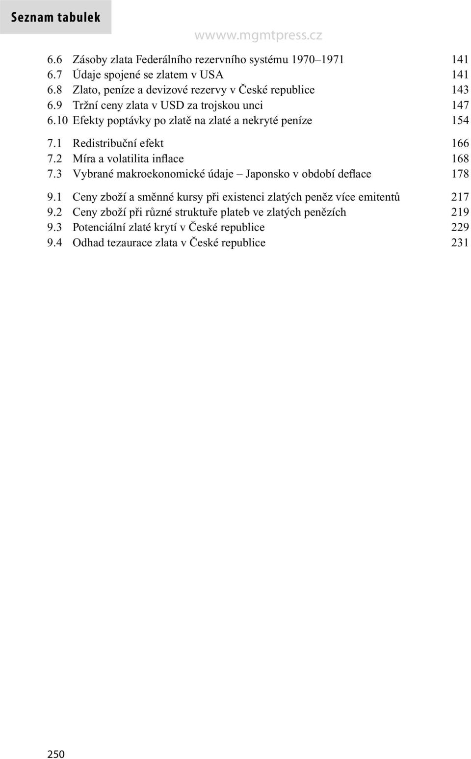 1 Redistribuční efekt 166 7.2 Míra a volatilita inflace 168 7.3 Vybrané makroekonomické údaje Japonsko v období deflace 178 9.