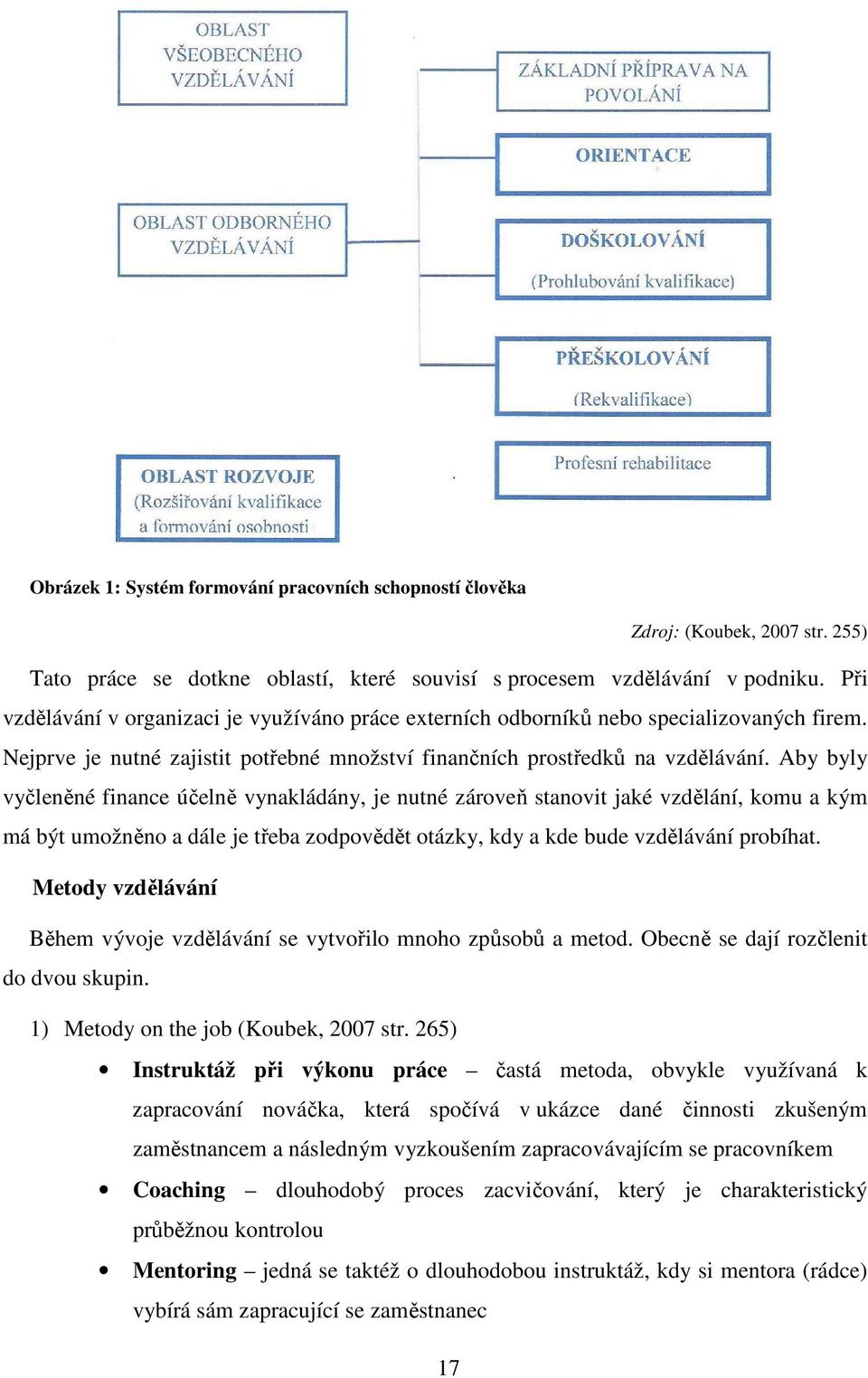 Aby byly vyčleněné finance účelně vynakládány, je nutné zároveň stanovit jaké vzdělání, komu a kým má být umožněno a dále je třeba zodpovědět otázky, kdy a kde bude vzdělávání probíhat.