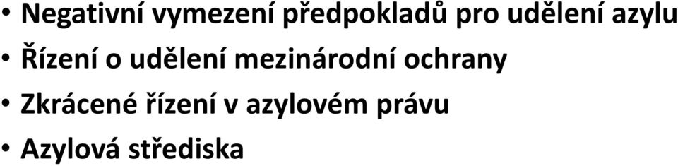 udělení mezinárodní ochrany