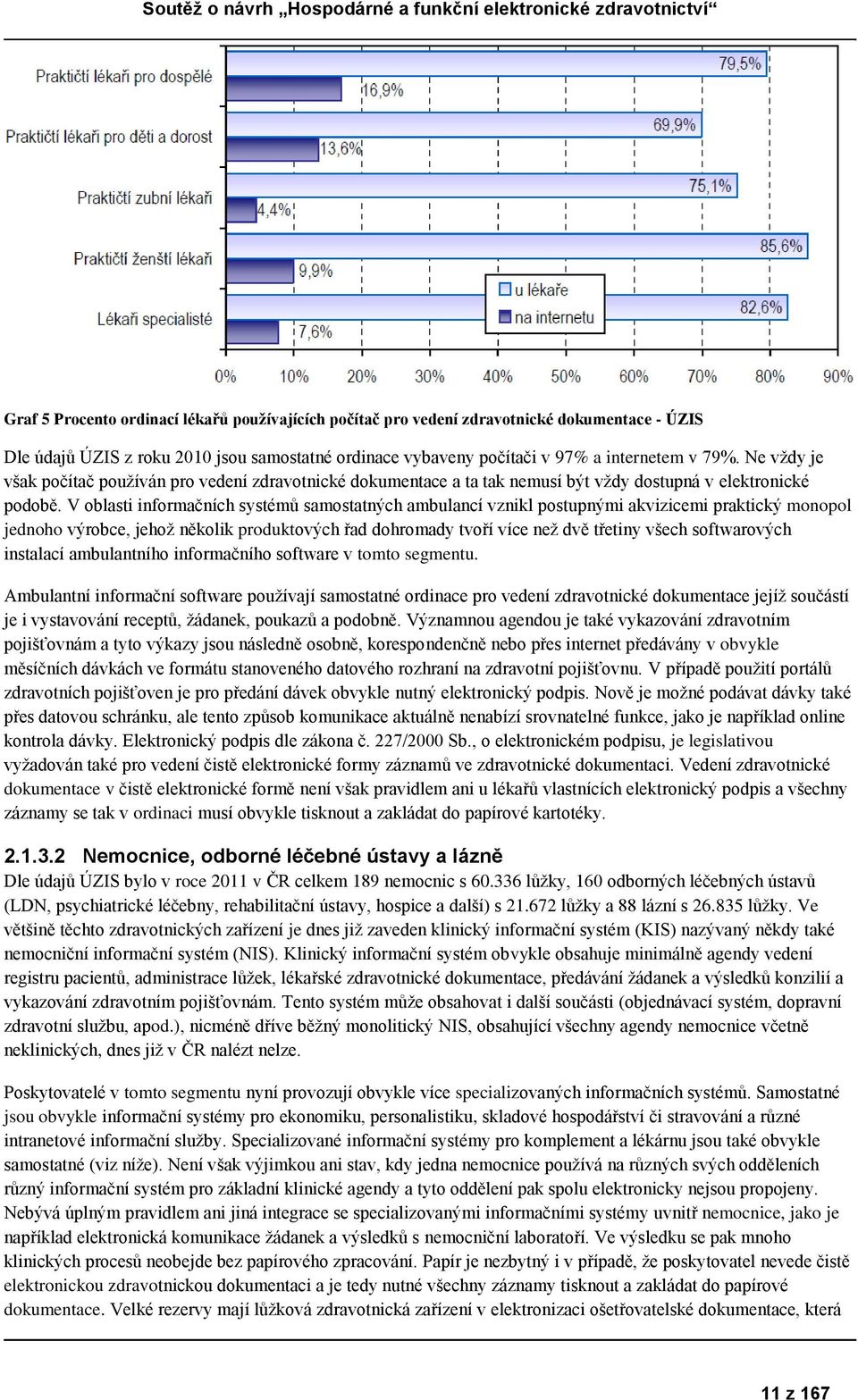 V oblasti informačních systémů samostatných ambulancí vznikl postupnými akvizicemi praktický monopol jednoho výrobce, jehož několik produktových řad dohromady tvoří více než dvě třetiny všech