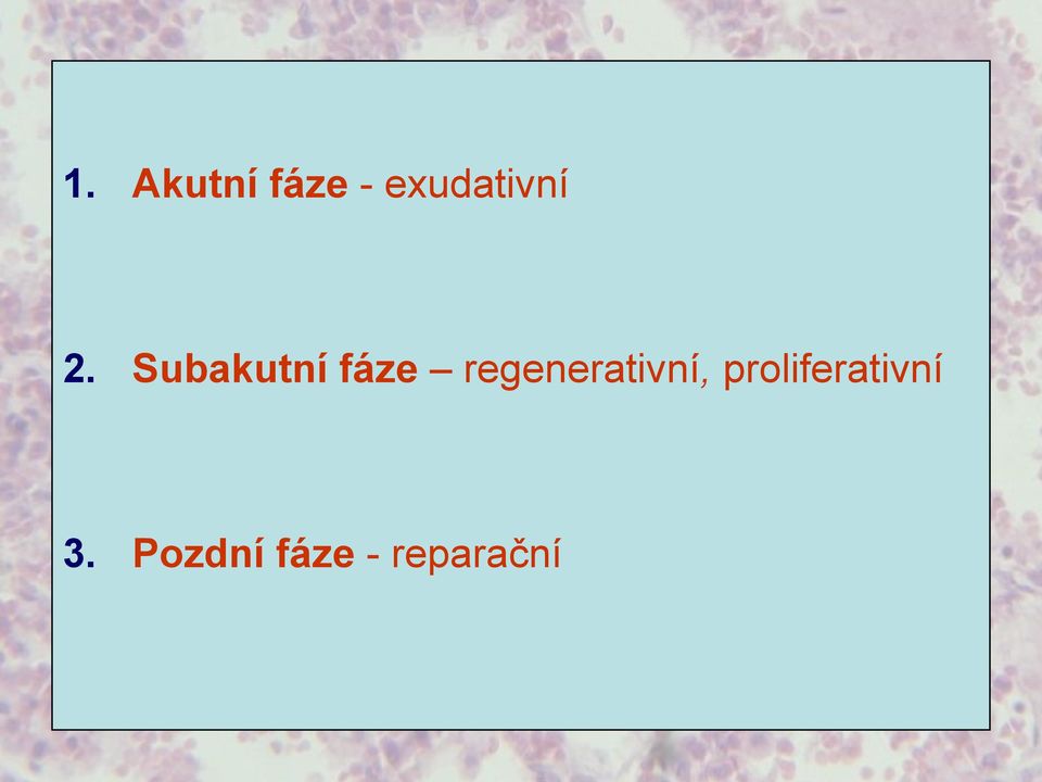 Subakutní fáze