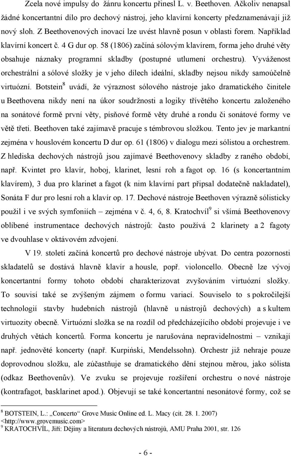 MASARYKOVA UNIVERZITA V BRNĚ. Vývoj klarinetového koncertu v 2. polovině  18. století a v 1. polovině 19. století (J. V. Stamic a C. M. v. - PDF Free  Download