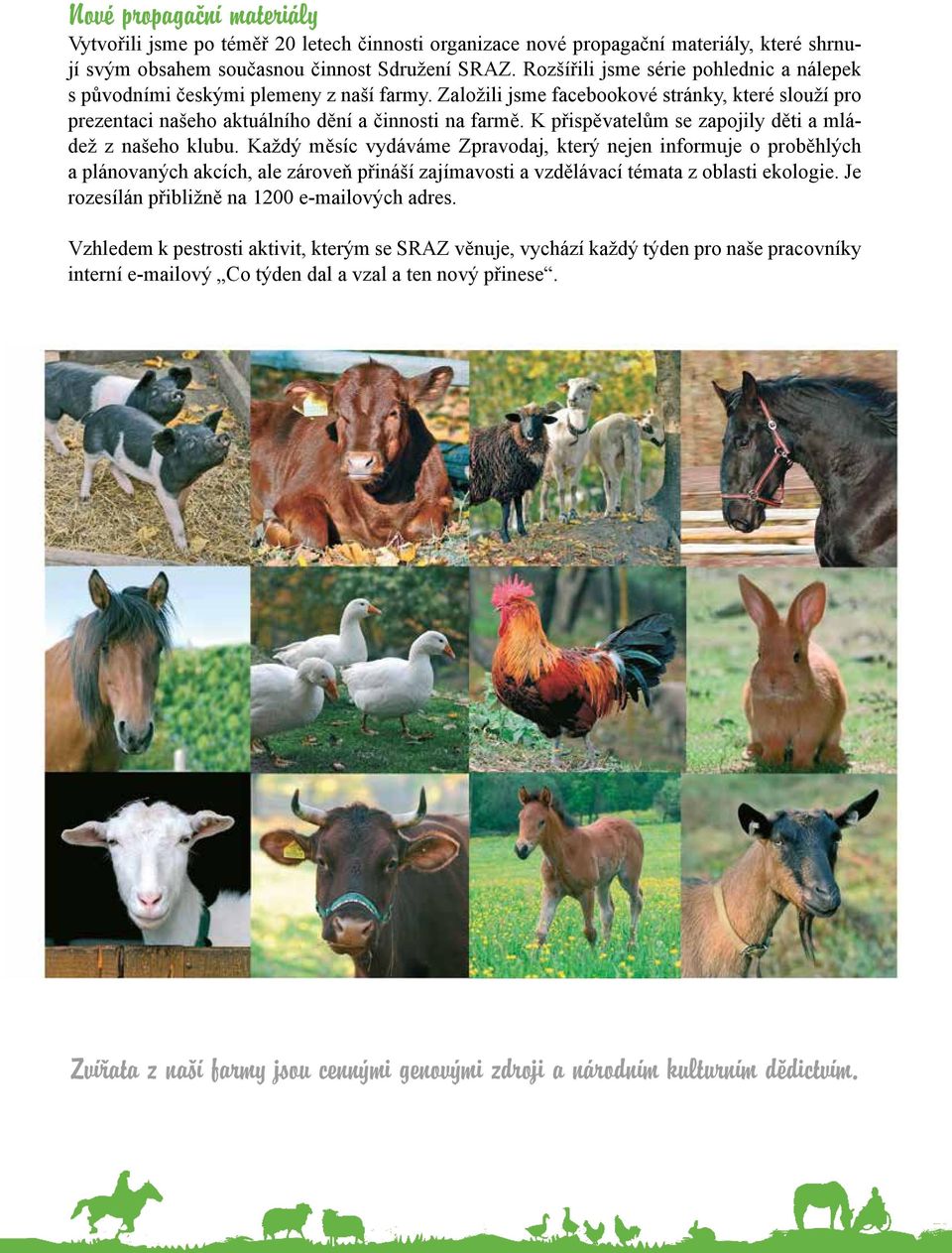 K přispěvatelům se zapojily děti a mládež z našeho klubu.