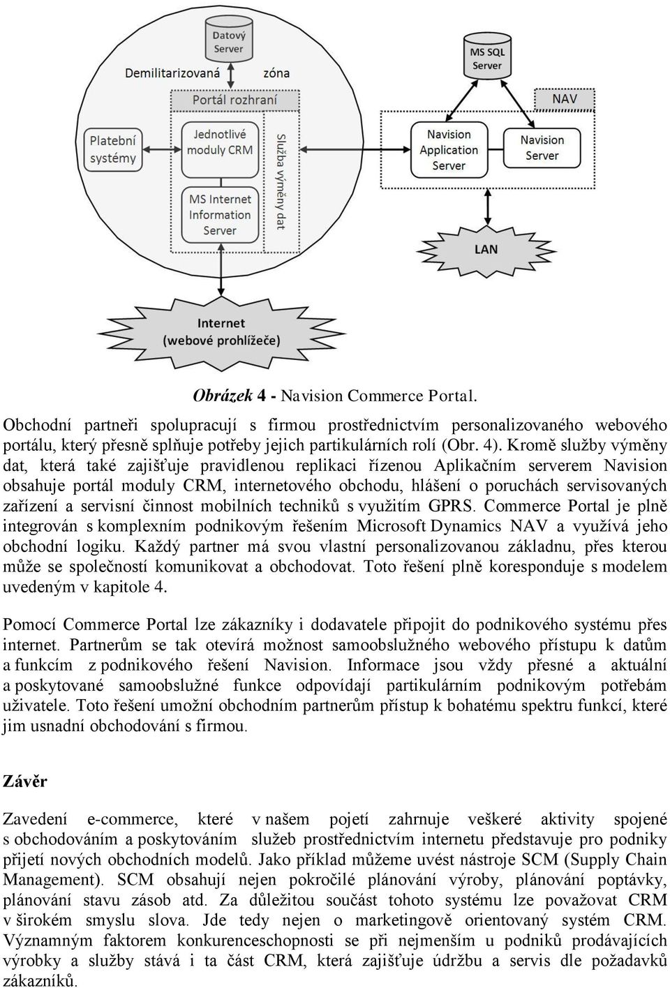 a servisní činnost mobilních techniků s využitím GPRS. Commerce Portal je plně integrován s komplexním podnikovým řešením Microsoft Dynamics NAV a využívá jeho obchodní logiku.