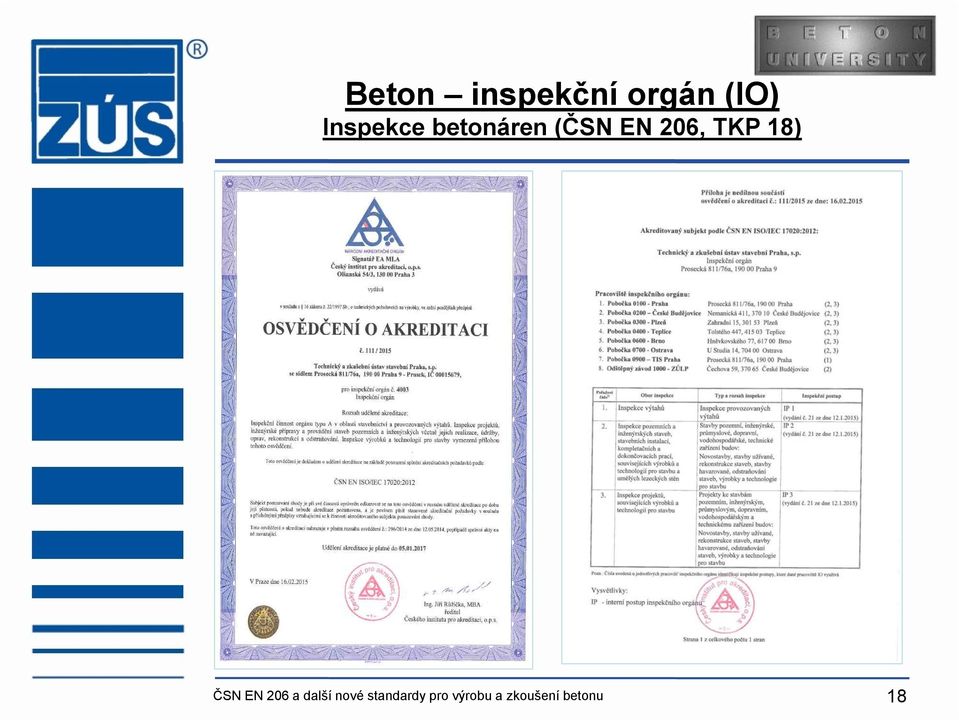 TKP 18) ČSN EN 206 a další nové