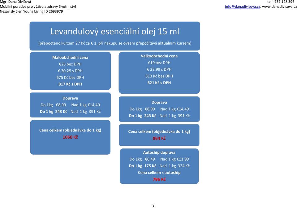 s DPH Velkoobchodní cena 19 bez DPH 22,99 s DPH 513 Kč bez DPH 621 Kč s DPH 1060 Kč 864 Kč