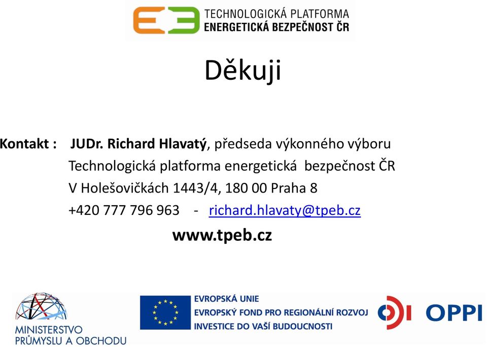 Technologická platforma energetická bezpečnost ČR V