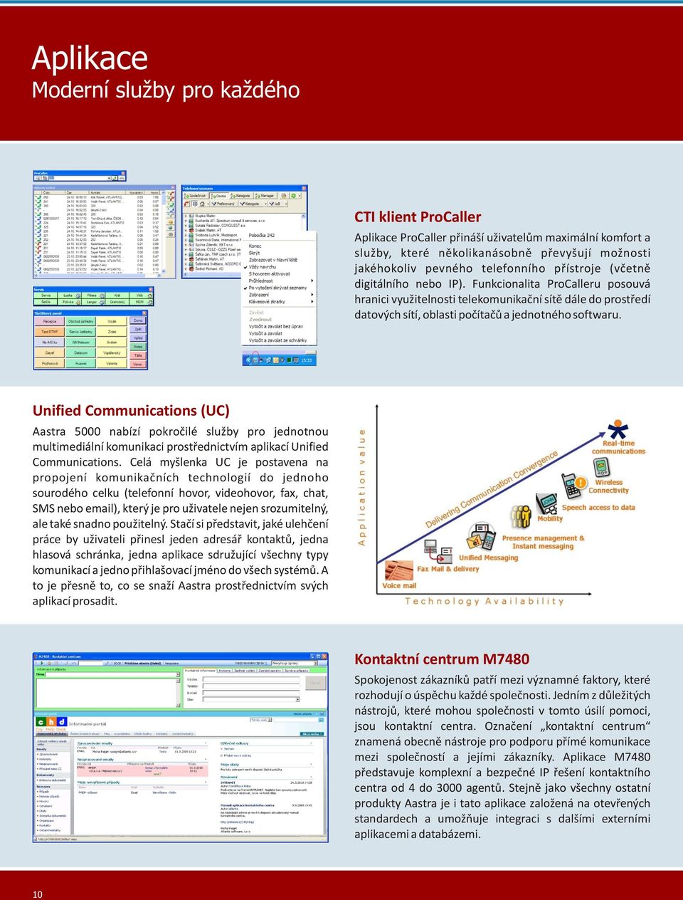 Unified Communications (UC) Aastra 5000 nabízí pokročilé služby pro jednotnou multimediální komunikaci prostřednictvím aplikací Unified Communications.