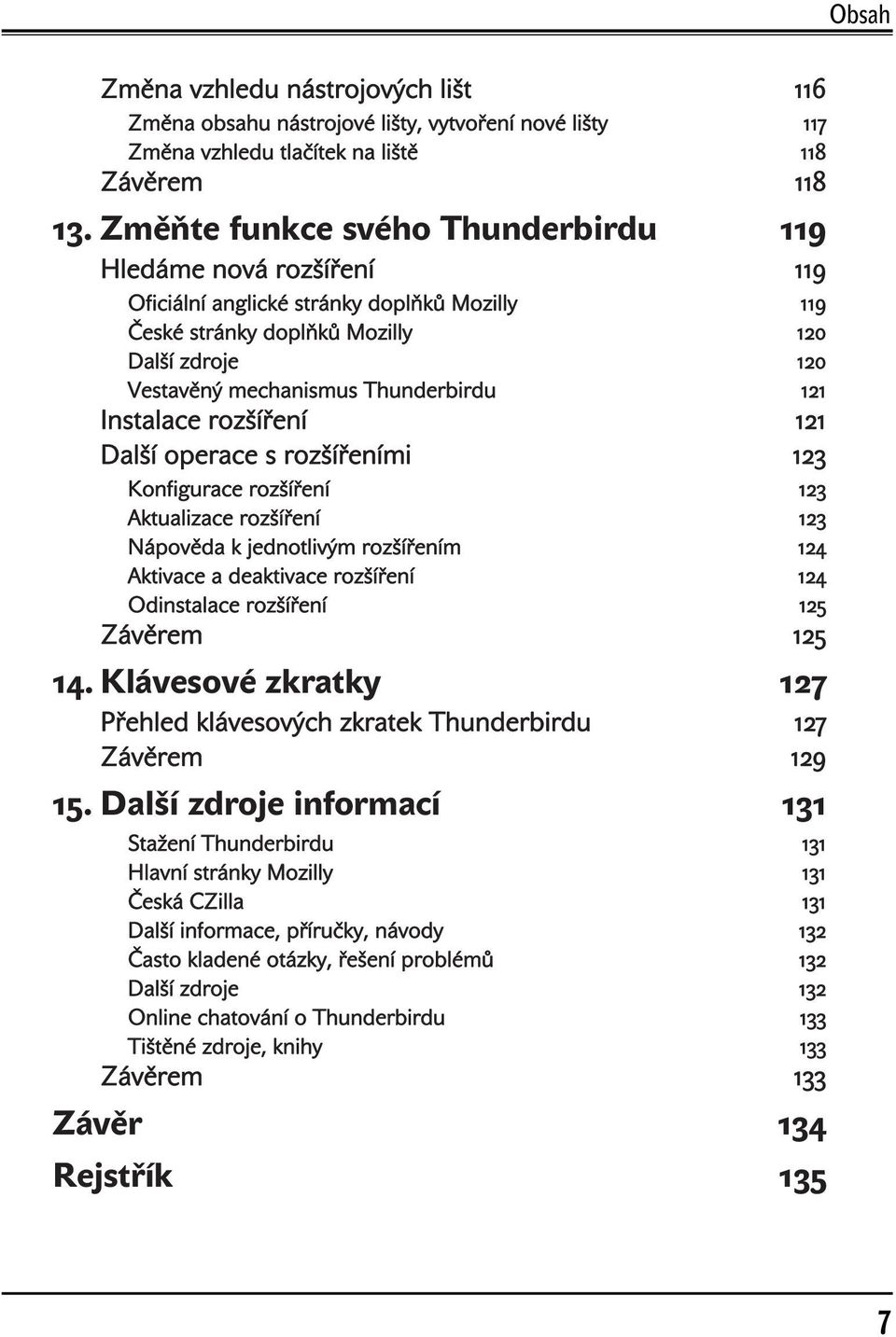 121 Instalace rozšíření 121 Další operace s rozšířeními 123 Konfigurace rozšíření 123 Aktualizace rozšíření 123 Nápověda k jednotlivým rozšířením 124 Aktivace a deaktivace rozšíření 124 Odinstalace