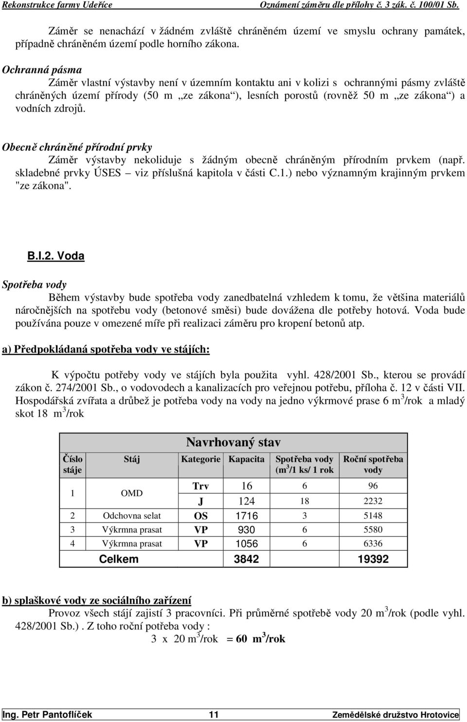 zdrojů. Obecně chráněné přírodní prvky Záměr výstavby nekoliduje s žádným obecně chráněným přírodním prvkem (např. skladebné prvky ÚSES viz příslušná kapitola v části C.1.