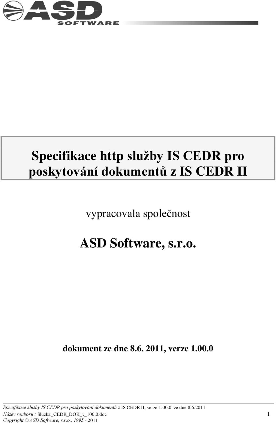 Software, s.r.o. dokument ze dne 8.6.