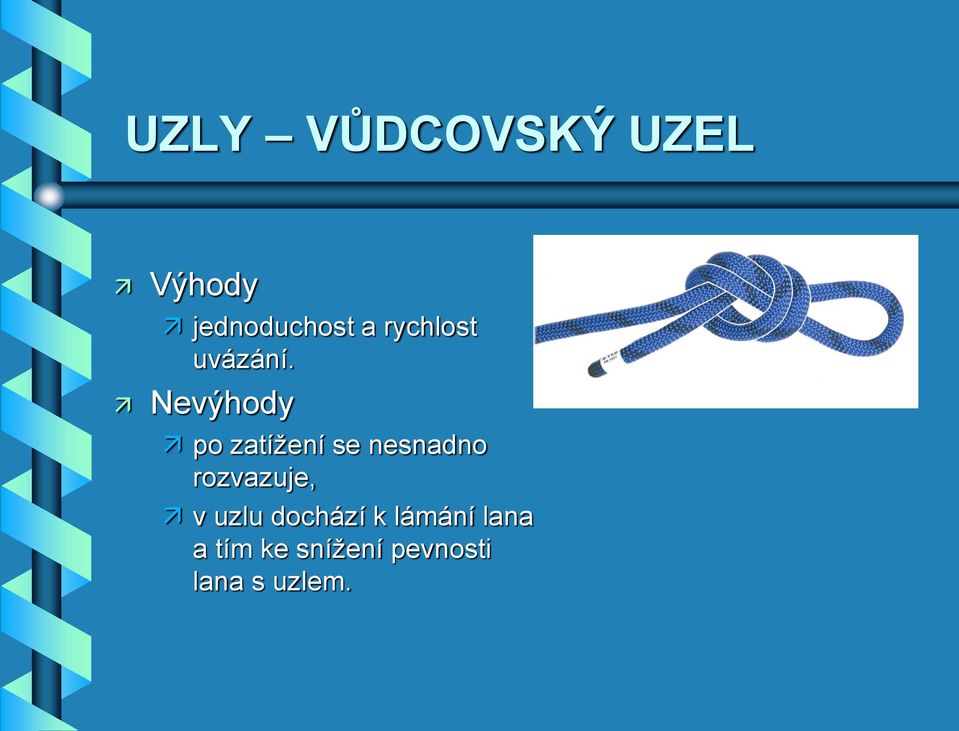 Nevýhody po zatížení se nesnadno