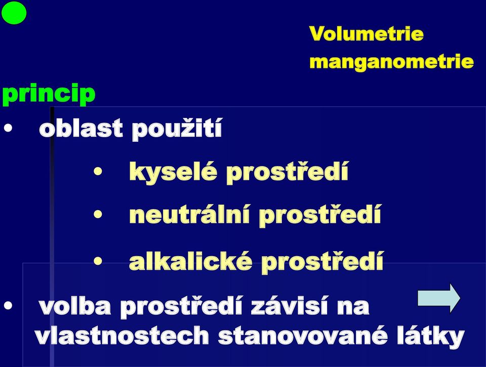 alkalické prostředí volba