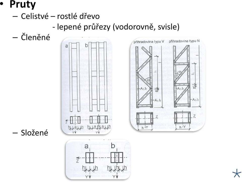 lepené průřezy