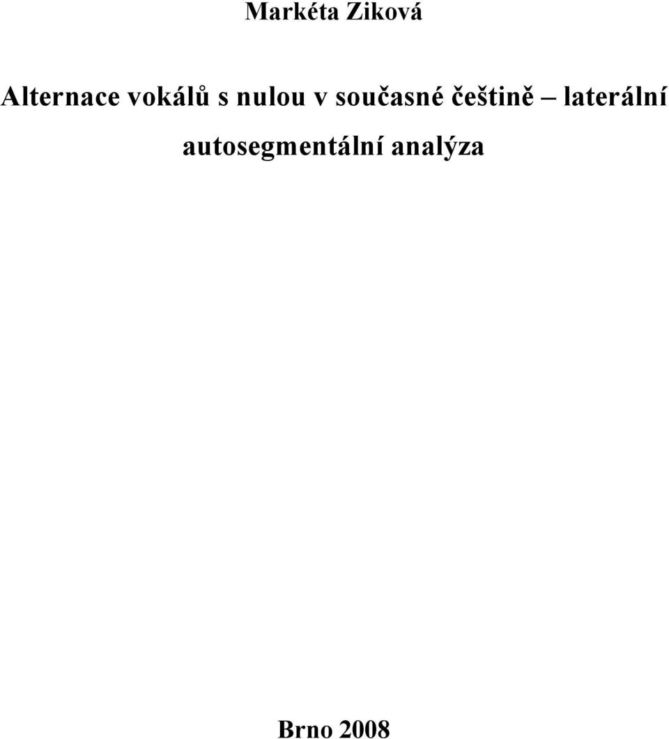 češtině laterální