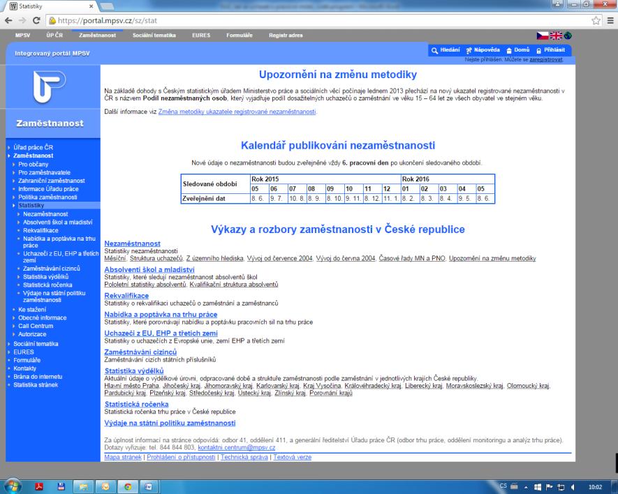 Informace ÚP Přínosným zdrojem informací mohou být