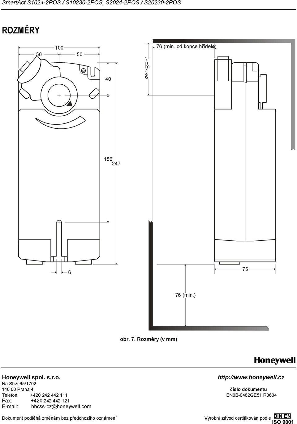 cz Na Strži 6/70 0 00 Praha číslo dokumentu Telefon: +0 EN0B-06GE R060 Fax: +0