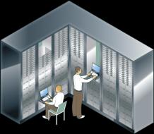 Datové centrum Služby datového centra: Praha, Coolhousing + GTS (dohled 24x7) Konektivita: NIX + zahraničí 1Gbps, redundantní FortiGate: firewall cluster, single boxy