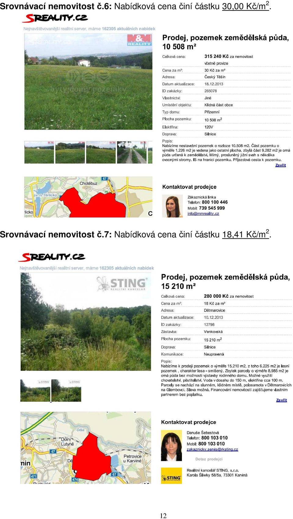 30,00 Kč/m 2.