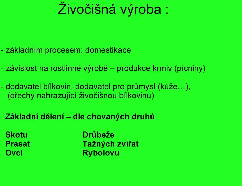 dodavatel pro průmysl (kůže ), (ořechy nahrazující živočišnou bílkovinu)