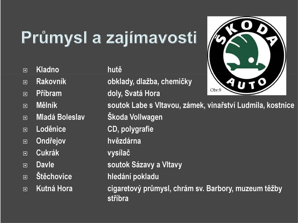 Loděnice CD, polygrafie Ondřejov hvězdárna Cukrák vysílač Davle soutok Sázavy a Vltavy