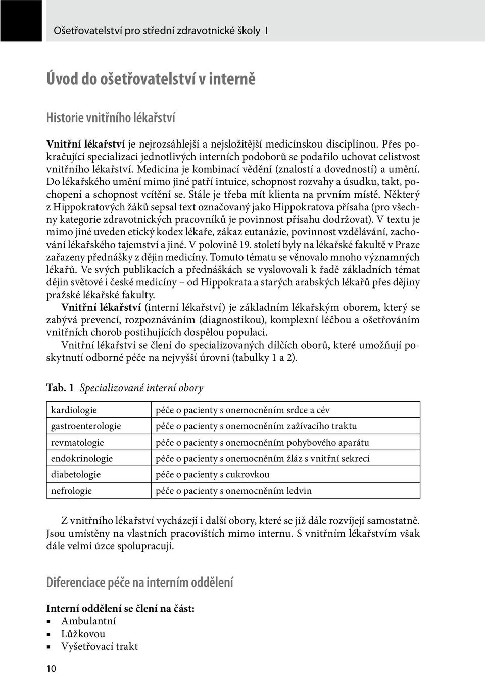 Do lékařského umění mimo jiné patří intuice, schopnost rozvahy a úsudku, takt, pochopení a schopnost vcítění se. Stále je třeba mít klienta na prvním místě.