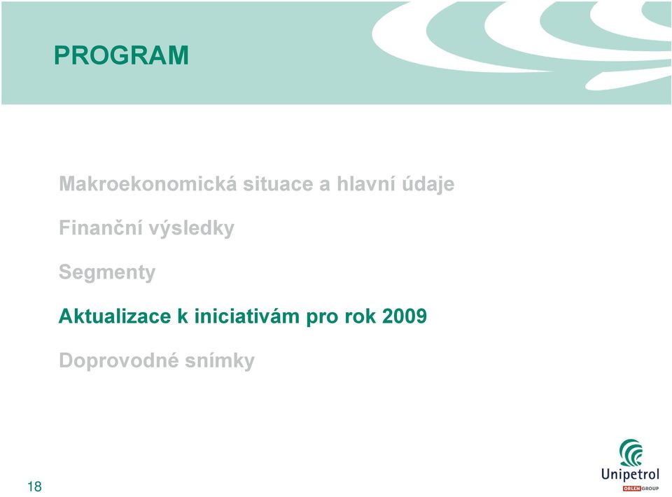 Segmenty Aktualizace k
