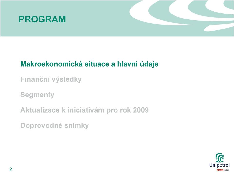 Segmenty Aktualizace k