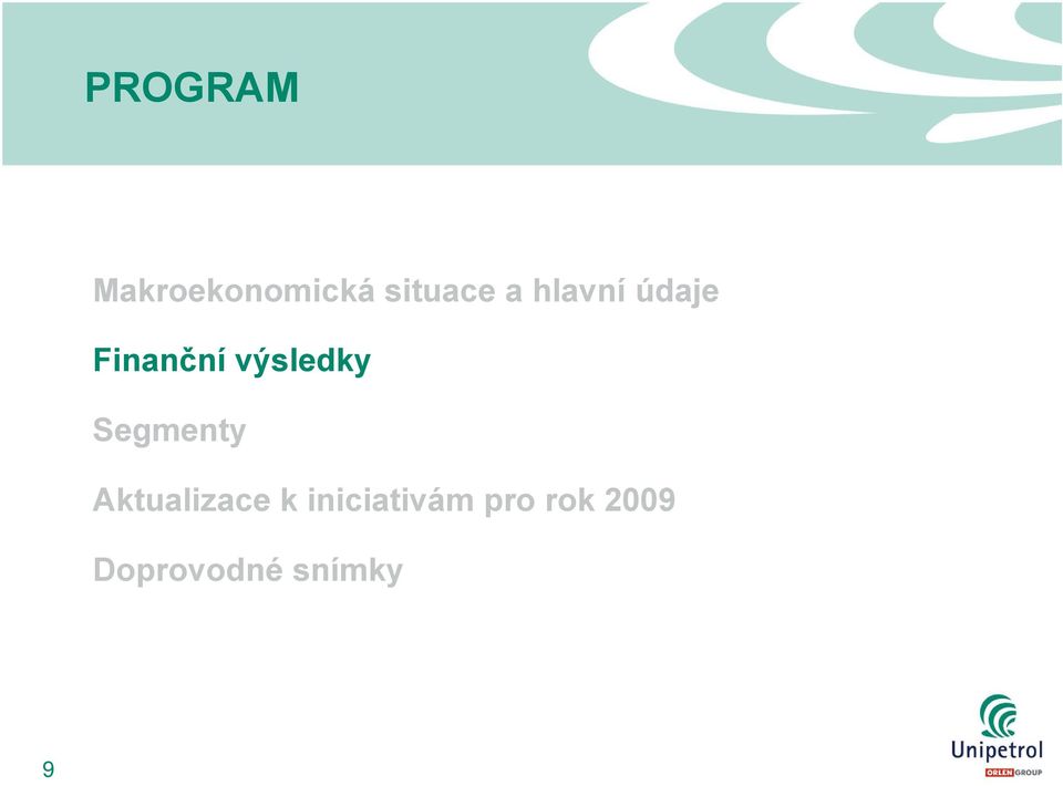 Segmenty Aktualizace k
