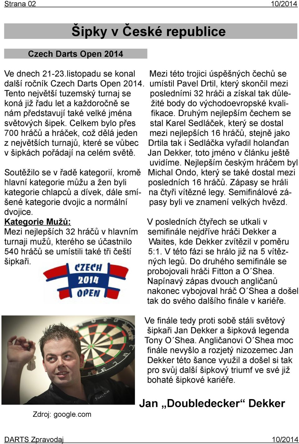 velké jména fikace. Druhým nejlepším čechem se světových šipek.