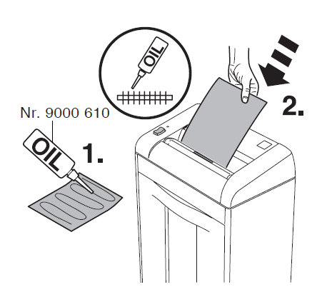 OPUS V případě zaseknutí se úpapíru je třeba papír vyndat a zmáčknout tlačítko FWD aby se skartovaly zbytky papíru, nebo zmáčkněte tlačítko REV aby se odstranil zaseknutý papír pokud se ani tímto