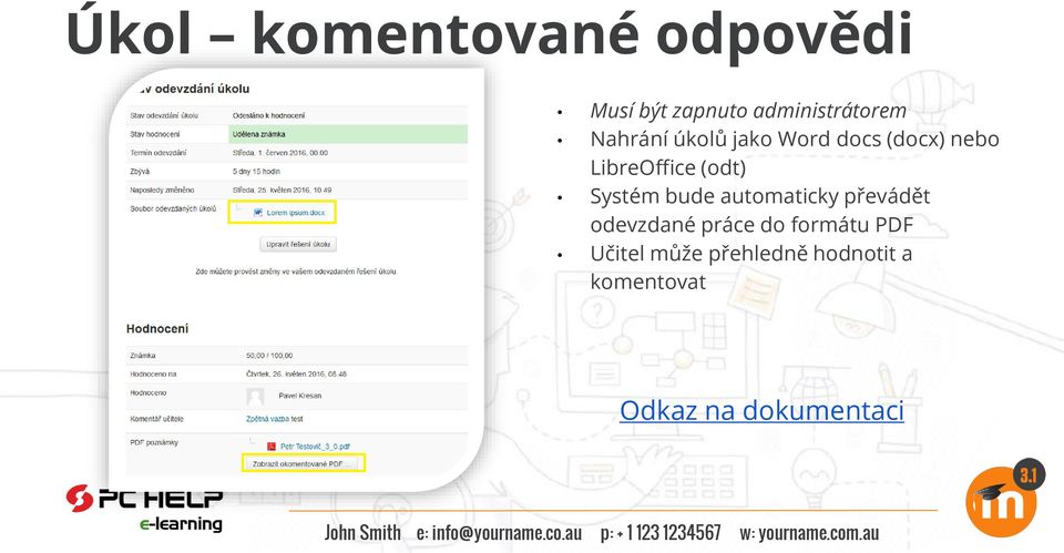 LibreOffice (odt) Systém bude automaticky převádět